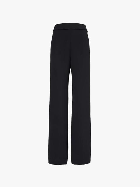 Pantera high-rise straight-leg woven trousers