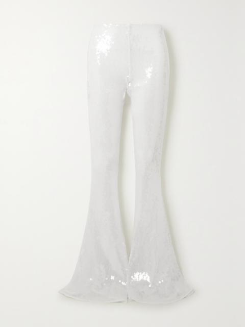 16ARLINGTON Koro Sequined Tulle Flared Pants