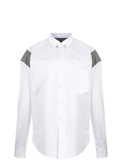 Comme des Garçons Homme Plus Cotton Broad X Wool Houndstoot Shirt