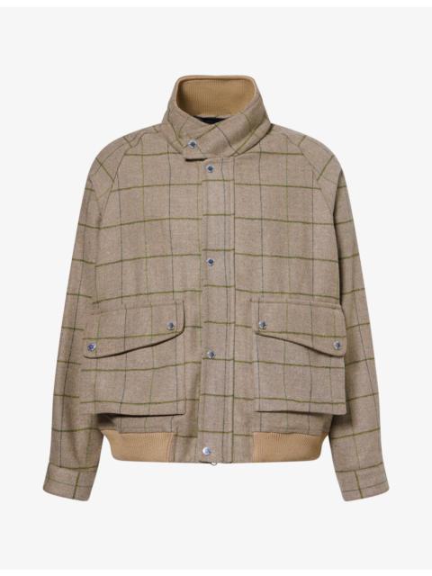 Song for the Mute Check Woven Flight Jacket