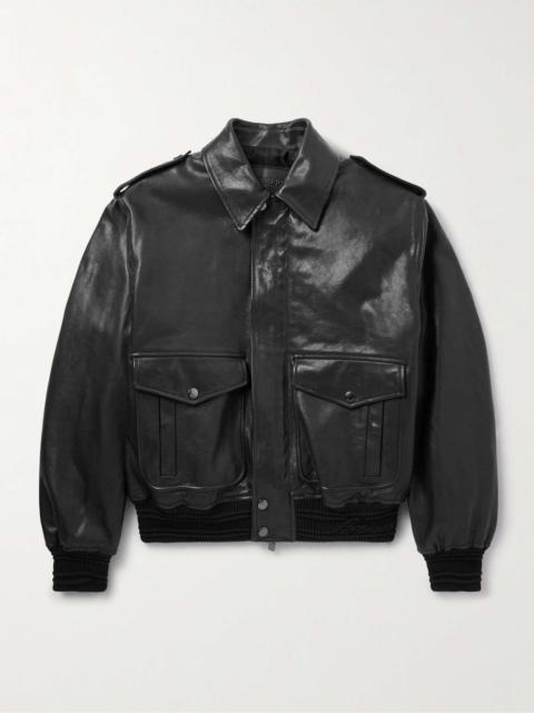 Burberry + Schott Leather Jacket