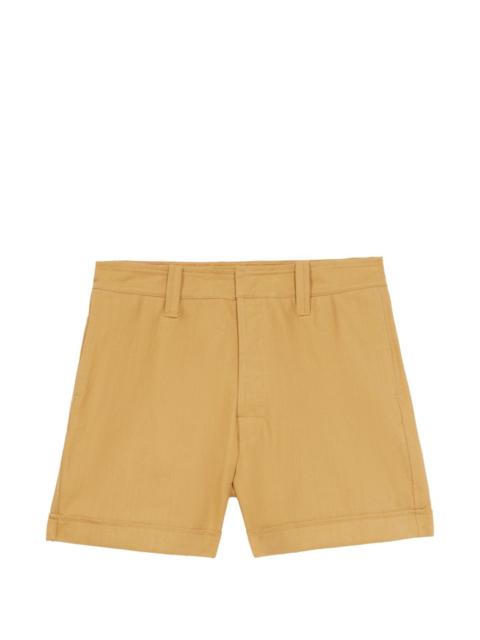 FORTELA Bedford zigzag stitch cotton bermuda shorts