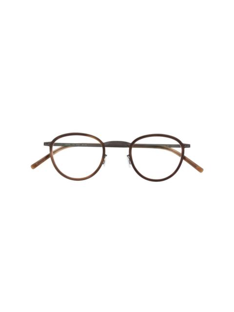MYKITA tortoiseshell-effect round-frame glasses