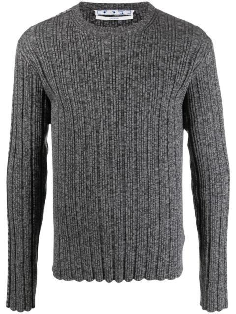 Off-White Arrow band ribbed knit jumper