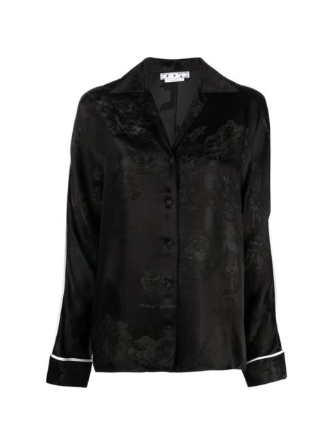 jacquard satin shirt