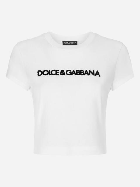 Dolce & Gabbana Short T-shirt with DG logo