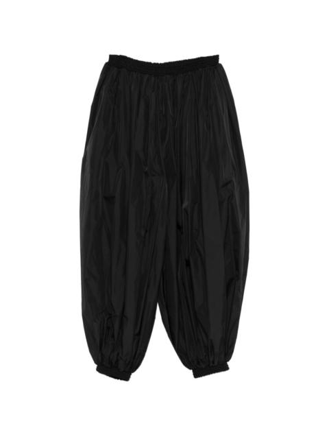 Alaïa shirred-waistband trousers