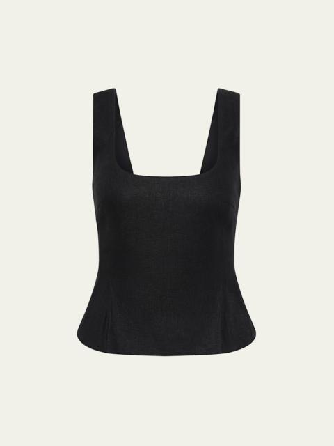 POSSE Rosalie Linen Tank Top