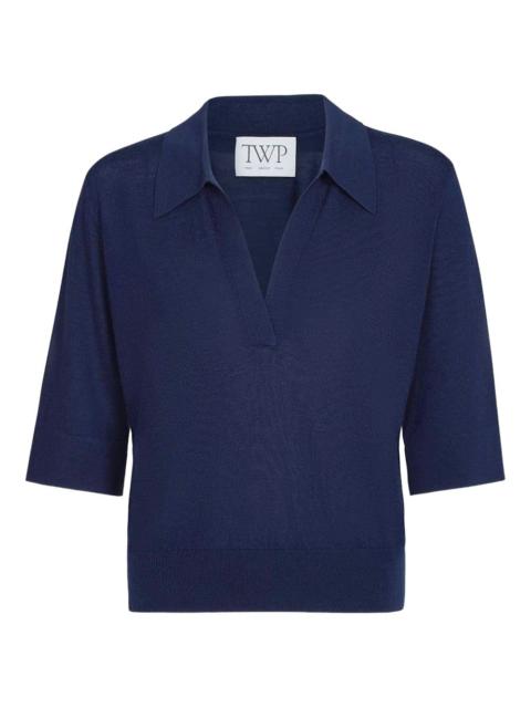 TWP V-neck polo shirt