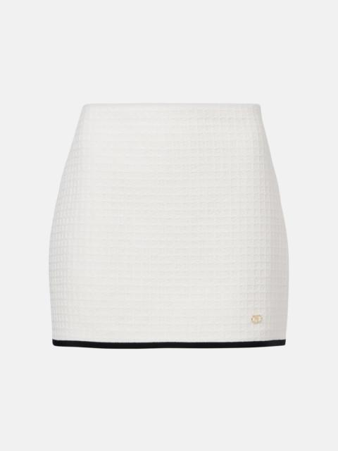 Valentino Cotton tweed miniskirt