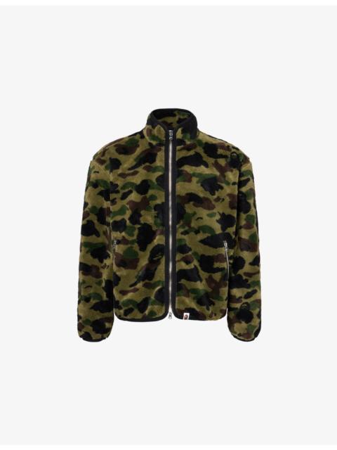 A BATHING APE® Camouflage-Printed Long-Sleeve Fleece Jacket