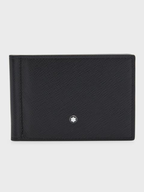 Montblanc Men's Saffiano Leather Sartorial Money Clip Wallet