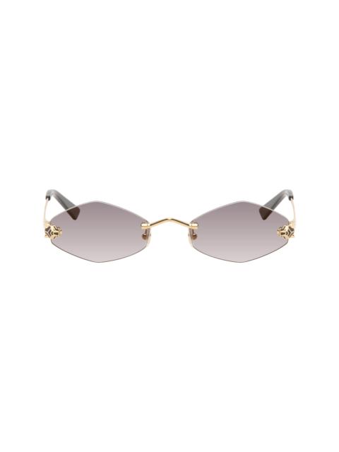Cartier Gold 'Panthère de Cartier' Sunglasses