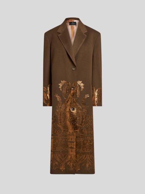 Etro METALLIC-PRINT COAT