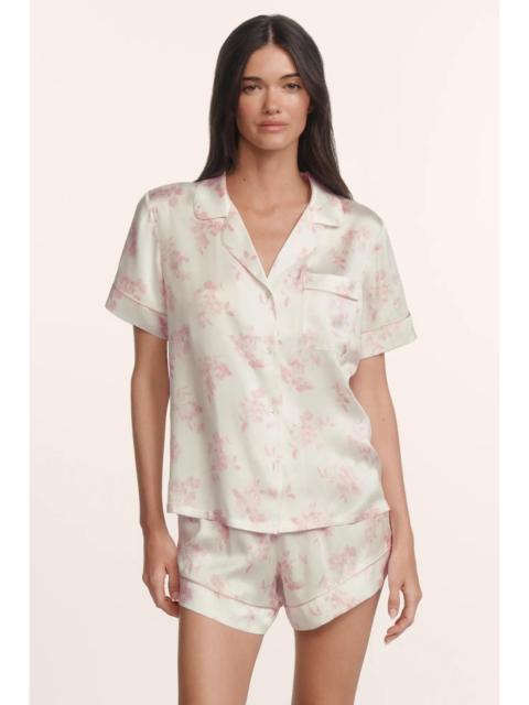 eberjey Inez Washable Silk Printed Short PJ Set
