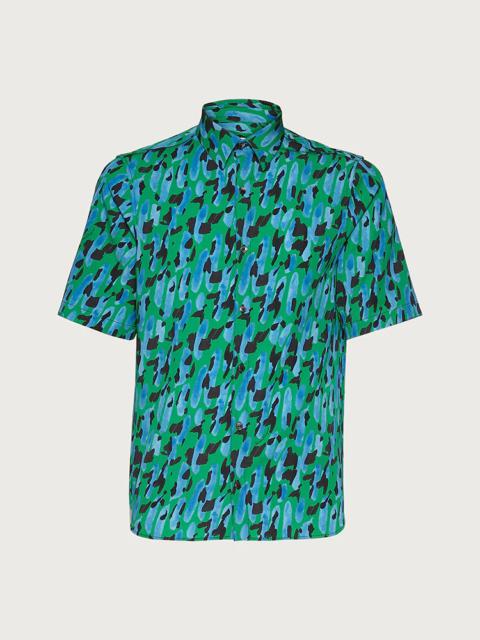 FERRAGAMO SHORT SLEEVED SPORTS SHIRT