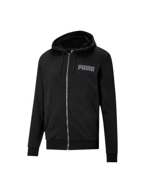 PUMA Puma Modern Basics Full-Zip Jacket 'Black Grey' 588802-01