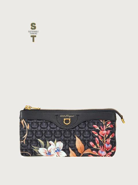 FERRAGAMO GIARDINO PRINT COSMETIC CASE - ECONYL® NYLON