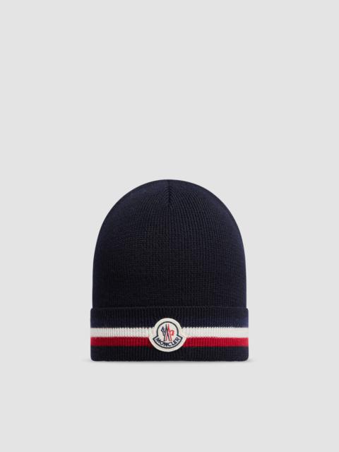 Moncler Tricolor Wool Beanie