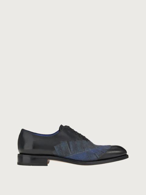 FERRAGAMO EMBROIDERED UPPER OXFORD