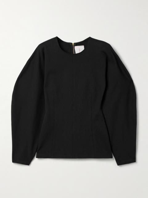 CAROLINA HERRERA Arc Paneled Ponte Top