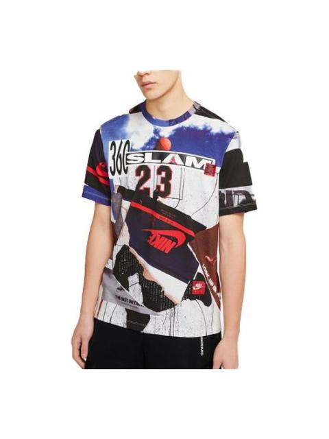 Jordan Air Jordan PHOTO Sports Training Round Neck 'White Black' CJ6299-100