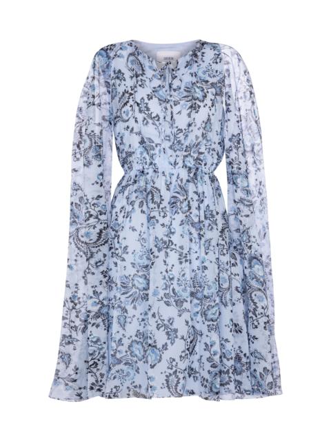 Erdem Austin printed silk voile minidress