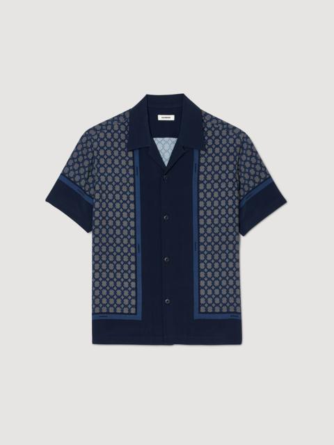 Sandro Short-sleeved patterned shirt