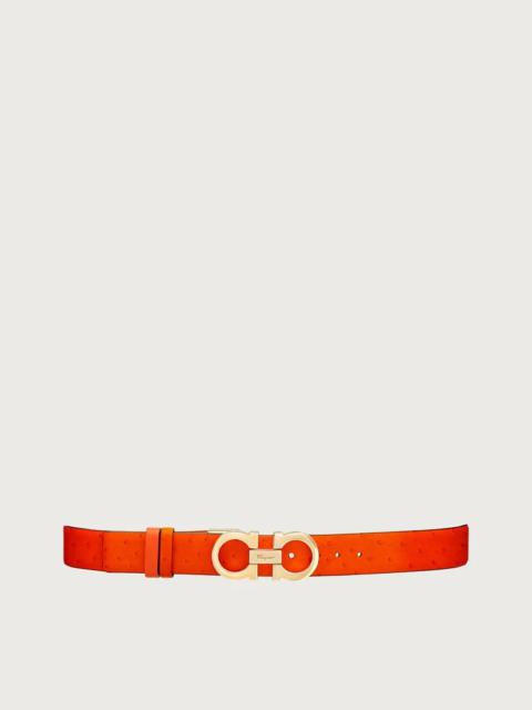 FERRAGAMO REVERSIBLE AND ADJUSTABLE GANCINI BELT