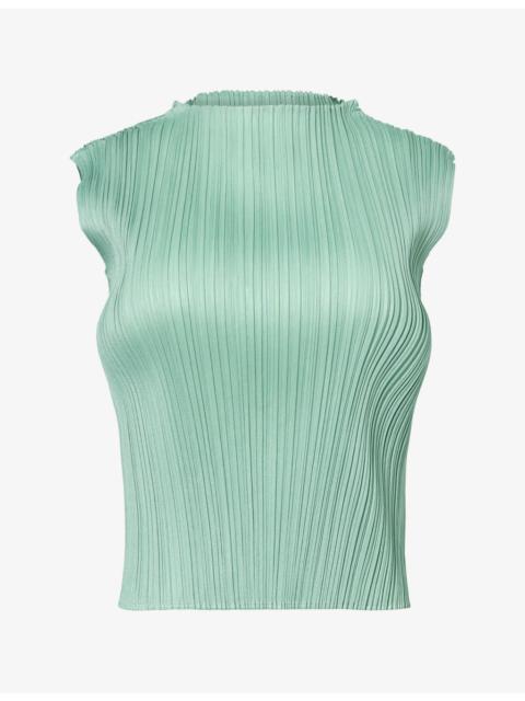 Pleats Please Issey Miyake August Sleeveless Knit Top