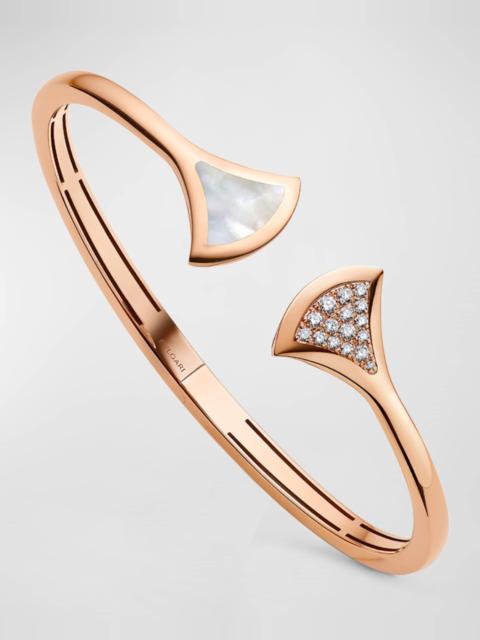 BVLGARI Divas' Dream 18K Rose Gold Bracelet with Mother-of-Pearl and Diamonds