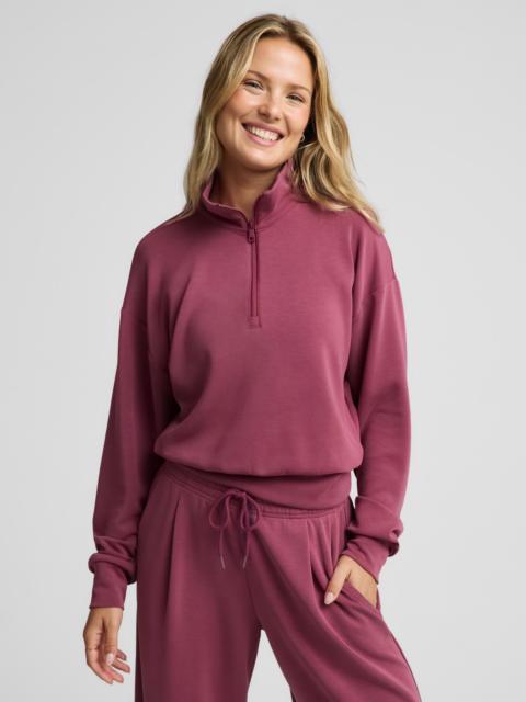 BEYOND YOGA Luxe Sandwash Half Zip Pullover
