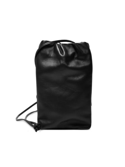 The Row logo-debossed leather crossbody bag