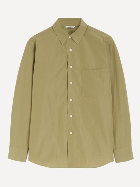 AURALEE Washed Finx Weather Chambray Shirt