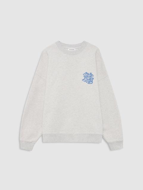 ANINE BING Miles Sweatshirt Waves - Heather Grey
