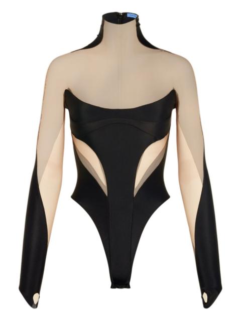 MUGLER Cutout long-sleeve top