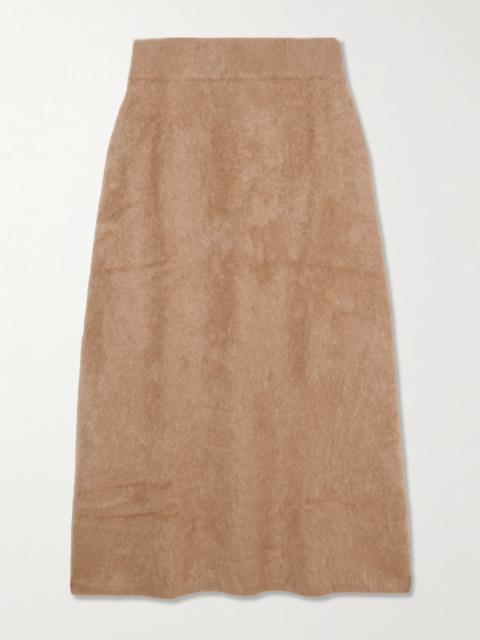 LISA YANG Asta Brushed-cashmere Midi Skirt