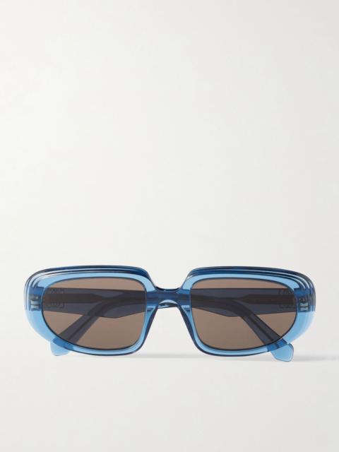 Loewe Anagram Round-Frame Acetate Sunglasses Blue