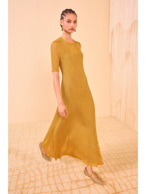 Maxine Short Sleeve Knit Long Dress