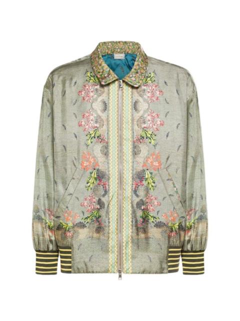 Pierre-Louis Mascia floral-pattern bomber jacket