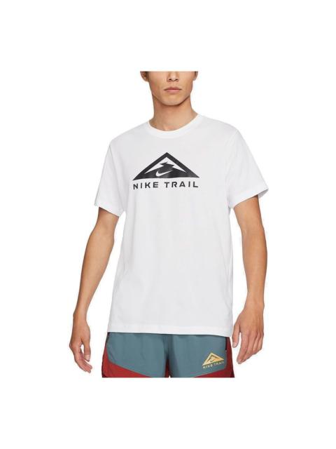 Nike Nike Dri-fit Pattern Printing Round Neck Short Sleeve White CZ9804-100