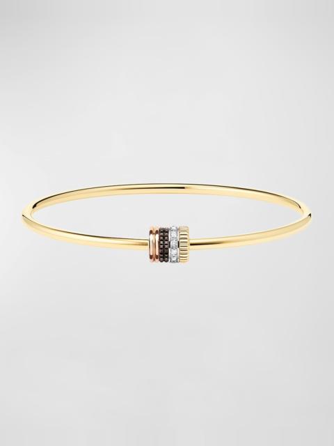 Boucheron Quatre 18K Gold Diamond Bangle Bracelet