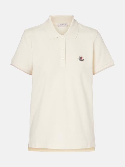 Moncler Logo cotton piqué polo shirt