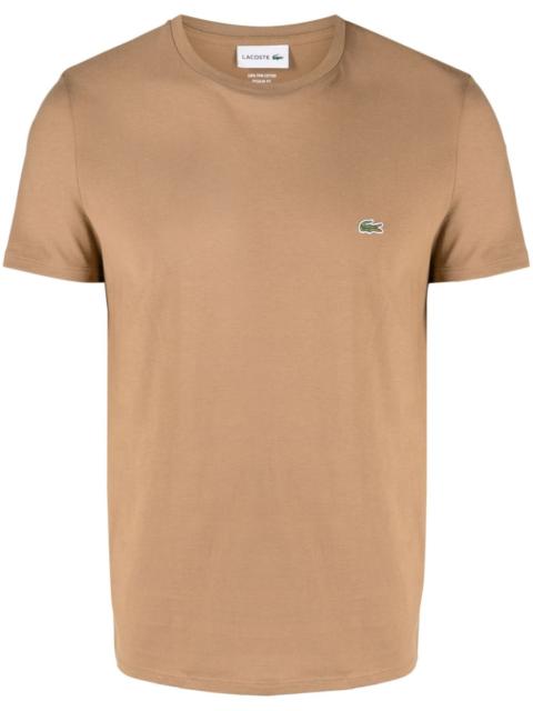 LACOSTE logo-embroidered cotton T-shirt