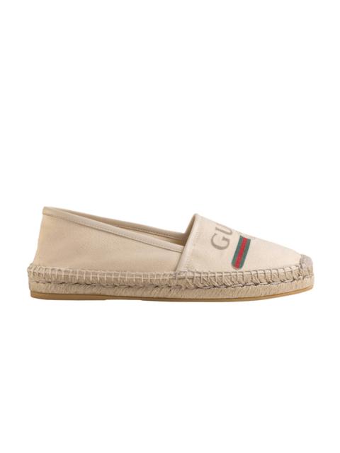 Gucci Wmns Logo Canvas Espadrilles 'Off White'