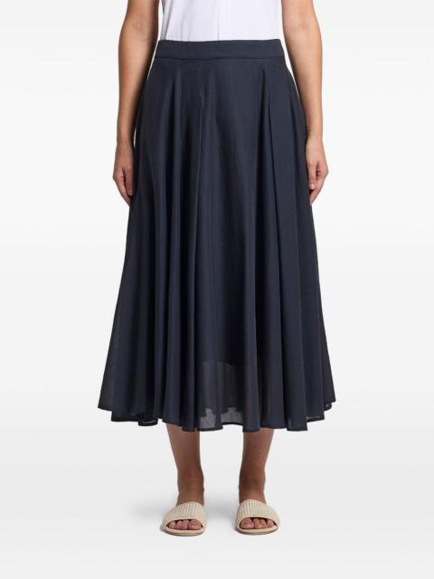 PESERICO A-line midi skirt
