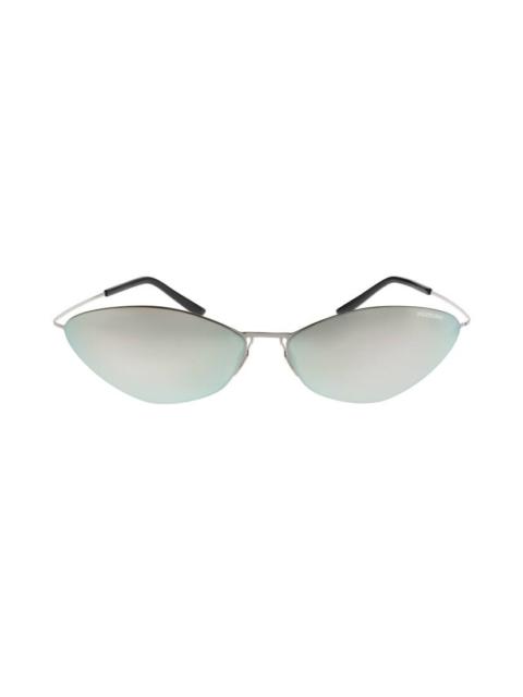 Malibu Round Sunglasses  in Silver