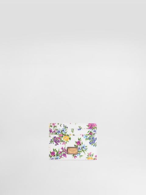 Dolce & Gabbana Printed calfskin card holder