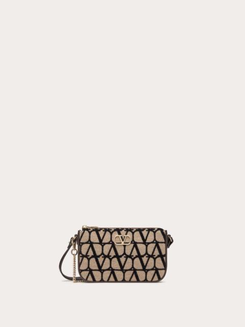 Valentino VLOGO SIGNATURE TOILE ICONOGRAPHE CROSSBODY BAG WITH STRAP
