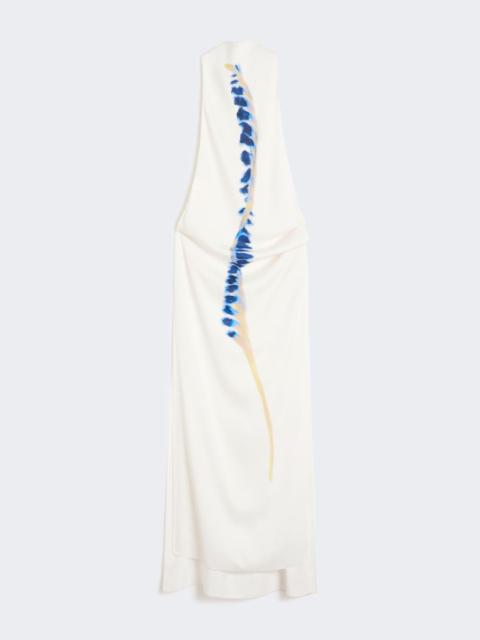 Sportmax Long viscose dress - white